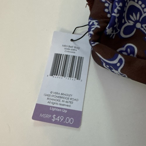 Vera Bradley Mini Belt Bag Lighten Up cotswolds New - Picture 3 of 5