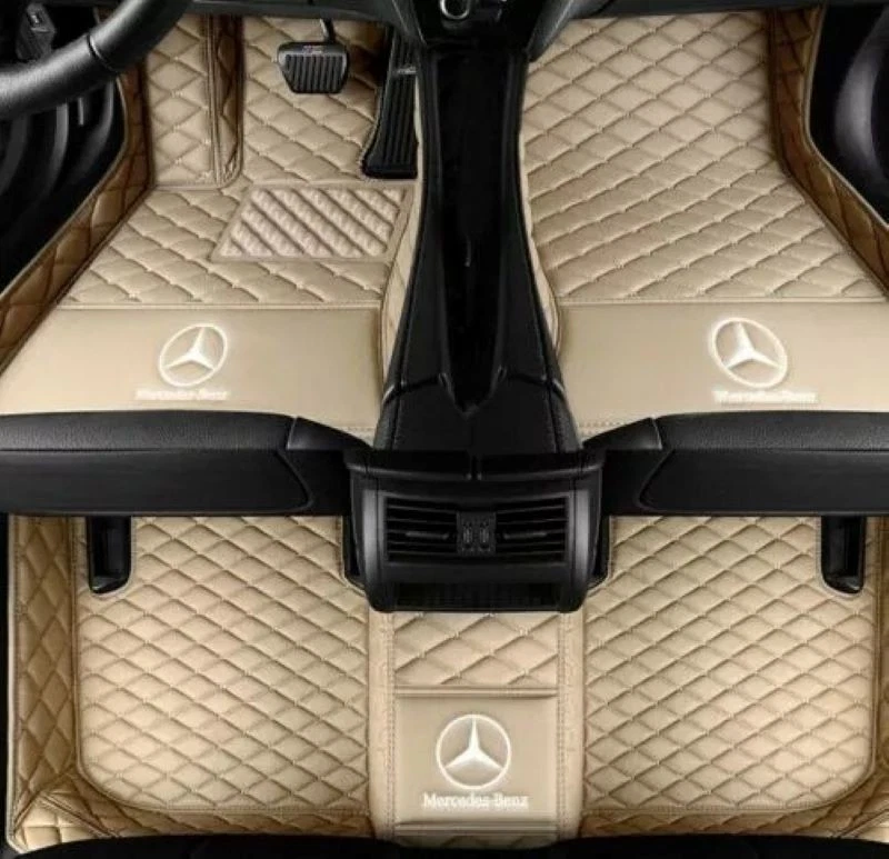 Tapetes de assoalho de carro luxo impermeáveis todos os moldes para Mercedes-Benz 1998-2026 - Imagem 3 de 4