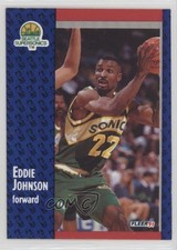 1991-92 Fleer Blank Back Eddie Johnson #190 0w8f