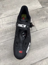 Sidi Men's Wire 2 Road Bicycle Shoes Black ONE SHOE ONLY!  Left Size 47