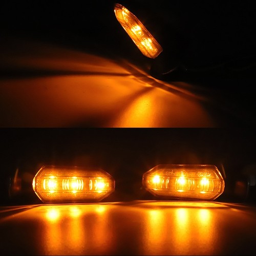 4X Luces intermitentes LED intermitentes de señal de giro para motocicleta para Kawasaki ZX636 KLX250S KLR650 - Imagen 4 de 11