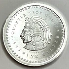 1/4 oz Aztec Calendar .999 Fine Silver Round Bullion Golden State Mint - 04