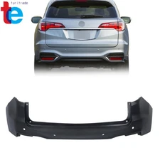 Rear Upper Bumper Cover Fascia For Acura RDX 2016-2018 w/ Sensor Holes