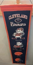 Cleveland Browns NFL Winning Streak Embroidered Heritage Banner!