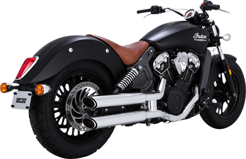 VANCE & HINES 3" Twin Slash Slip-On Mufflers - Chrome 18323 - Picture 3 of 3