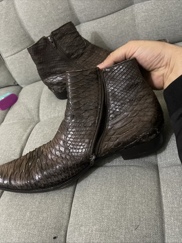 dolce gabbana snake skin ankle boots Size 10 - Picture 4 of 20