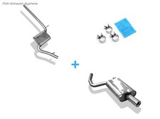  Edelstahl Sportauspuff-Anlage Audi A4 B7 Typ 8E Lim/Avant 1.9TDI 80mm