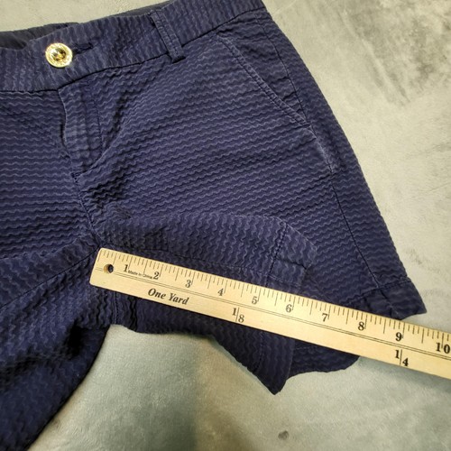 Lilly Pulitzer Damenshorts 2 marineblau The Jayne Shorts 7 Zoll Schrittlänge Wellen-Jacquard - Bild 7 von 11