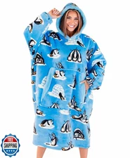 LazyOne Oversized Blanket Hoodie, Comfortable Sleepwear, Oversized Hoodies fo