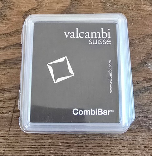 100 Gram Silver Valcambi CombiBar 100×1 Gram Silver Bars Assay Card Only x21 - Picture 2 of 4