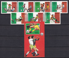 Guinea Bissau 1989 Yvert 482/88 + SS 62 Soccer Italia 90 MNH VF (GX)