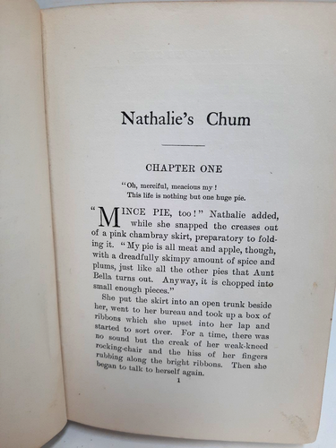 Antique 1902 Nathalie's Chum by Anna Ray Chapin Hardcover Little Brown & Co - Imagen 6 de 9