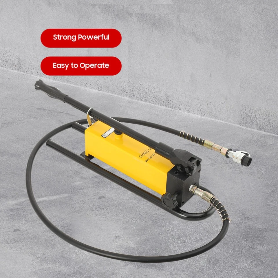 Manual Hydraulic Hand Pump Single Acting Hydraulic Cylinder 1500cc 10000psi - Image 4 of 4