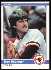 1984 Fleer #13 Scott McGregor   - FREE SHIPPING