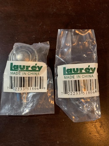 CABINET KNOBS 1-3/8" Round Windsor Knob - Antique Pewter Lot x2pks Laurey 51806 - Picture 1 of 4