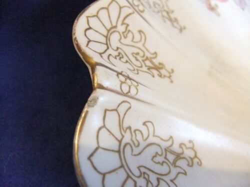 Antique 19th C Macintyre Moorcroft scalloped plates Pair - Picture 12 of 12