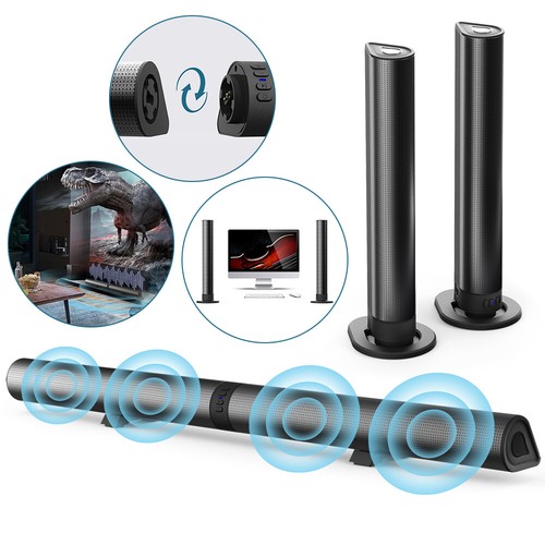 Bluetooth 5.3 Detachable Soundbar Speakers Stereo Surround Sound Sound Bar AUX - Picture 8 of 20