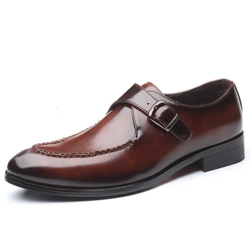 Men's Dress Shoes Leather Toe Cap British Formal Oxford Shoes Non Slip Wear Resi - Picture 36 of 41