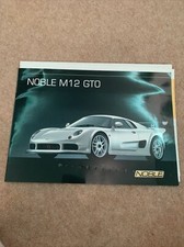 Noble M12 GTO Sales Brochure & price List 2001