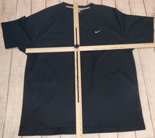 Vintage Nike Shirt Mens XL Black Embroidered Swoosh Sports Retro Logo - Picture 1 of 3