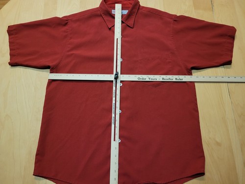 ONeill American DNA Shirt Mens Large Red Burgundy Short Sleeve Button Up - Picture 6 of 10