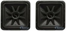 2) Subwoofer de audio para automóvil Kicker Solo-Baric L7S152 15" Solo-Baric serie L7