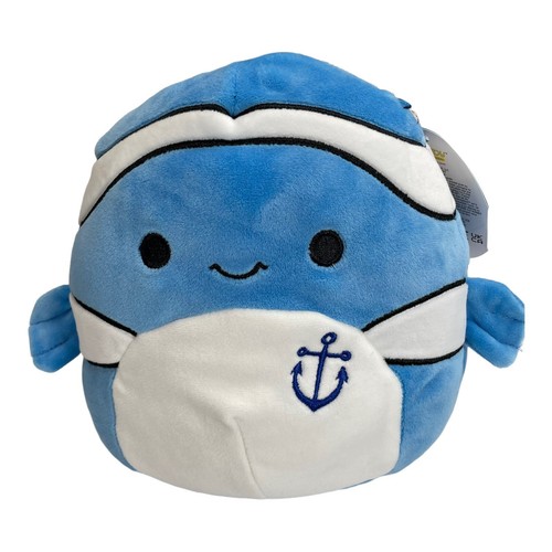 Malvaviscos 8" Ricky Azul Payaso Pez Ancla Escuadrón Vida Marina Peluche Animal - Imagen 2 de 5