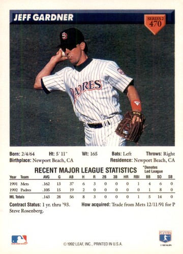 S2R10: 1993 Donruss Baseball Card #251-500 - Picture 435 of 493