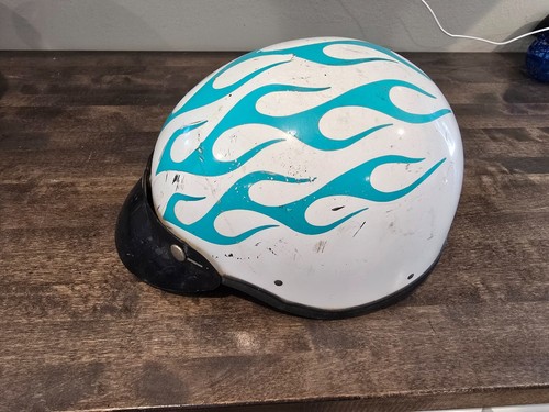 Casco de motocicleta vintage hecho en Estados Unidos Shorty 292 - Imagen 1 de 12