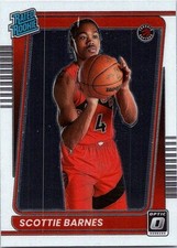 2021-22 Panini Donruss Optic Rated Rookie Scottie Barnes #186 Base RC Raptors