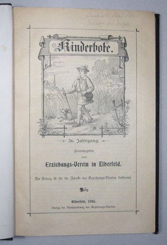 REVISTA "KINDERBOTE" Asociación Educativa Elberfeld, 4 años. 1902-05, encuadernado - Imagen 10 de 12