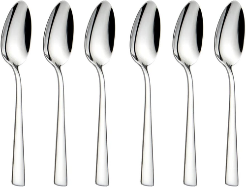 6-Pieces Teaspoons Set Stainless Steel 18/0 Tea Spoons, 6.29 Inches for Home, Ki - Picture 8 of 12
