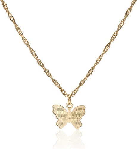 Gold Butterfly Necklace for Women - Fashionable Jewelry Gift for Her