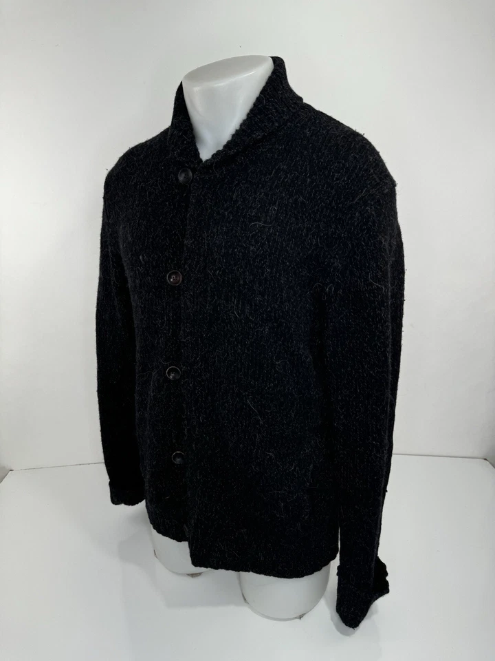 THEORY - ALPACA / CASHMERE / WOOL Shawl Cardigan M / L Sweater EXCELLENT - Image 3 of 4