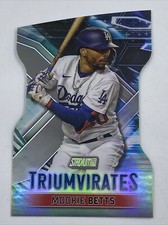 2023 Topps Stadium Club MOOKIE BETTS Triumvirates Die-Cut Insert T-22 LA Dodgers