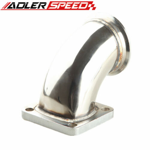 CNC T4 Turbo Exhaust Flange to 3" Inch V-Band Flange 90 Degree Elbow Adapter - Foto 4 di 10