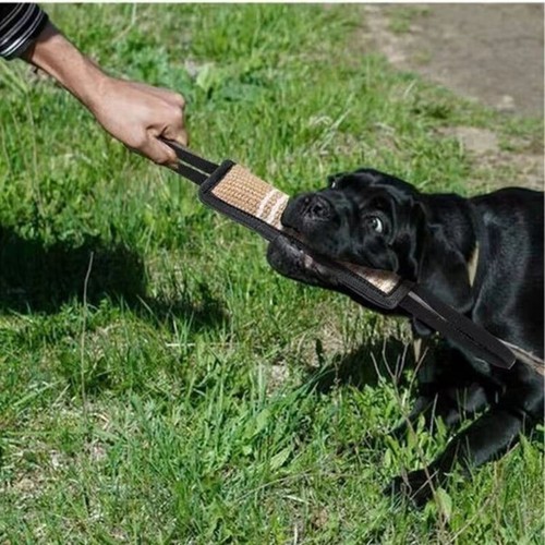 Dog Training Tug Toy with 2 Handles for Aggressive Chewer Outdoor Training Toy - Afbeelding 4 van 15