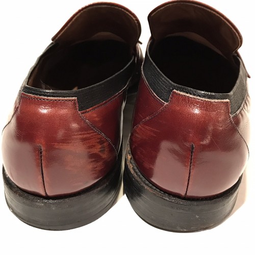 Allen Edmonds Mocasines Para Hombres Biscayne 12 A Borgoña Cuero Borla Zapatos De Colección - Imagen 9 de 12