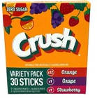 Crush Zero Sugar Drink Mix Singles to Go Variety Pack 2.75 oz