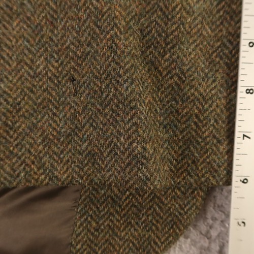 Donegal Tweed Jacket L Green Herringbone 100% Wool Marled Blazer Sport Coat 44R - Picture 14 of 17