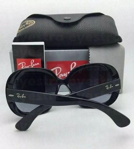 Ray-Ban Jackie Ohh II Sunglasses RB4098 601/8G 60MM Polished Black Grey Gradient - Picture 6 of 9