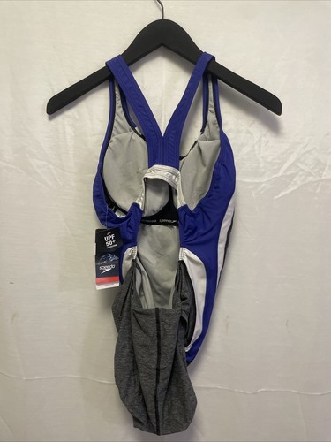 Speedo Women’s One Piece Creora Highclo Quantum Splice High Cut Swimsuit # 12 - Picture 5 of 8