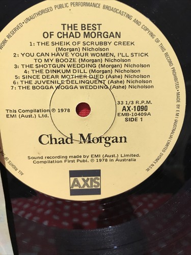 The Best of Chad Morgan Vinyl Record - Picture 3 of 7