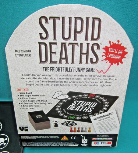 STUPID DEATHS-IL GIOCO SPAVENTOSAMENTE DIVERTENTE DI UNIVERSITY GAMES--G-8 - Foto 5 di 7