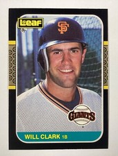 1987 Donruss LEAF #144 Will Clark Rookie Card