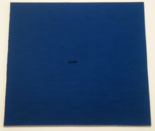 1246.30 - 3" x 3" TRANSPARENT COPPER BLUE BULLSEYE 3mm THICK GLASS 90 COE