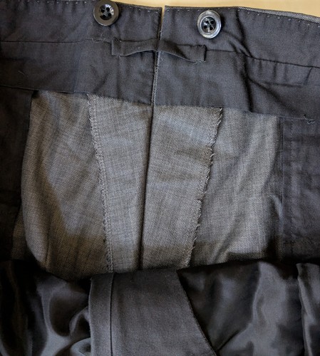 Lutwyche Savile Row Solid Gray Full Canvas 3-Piece Suit + Extra Pants US44 - Picture 14 of 16