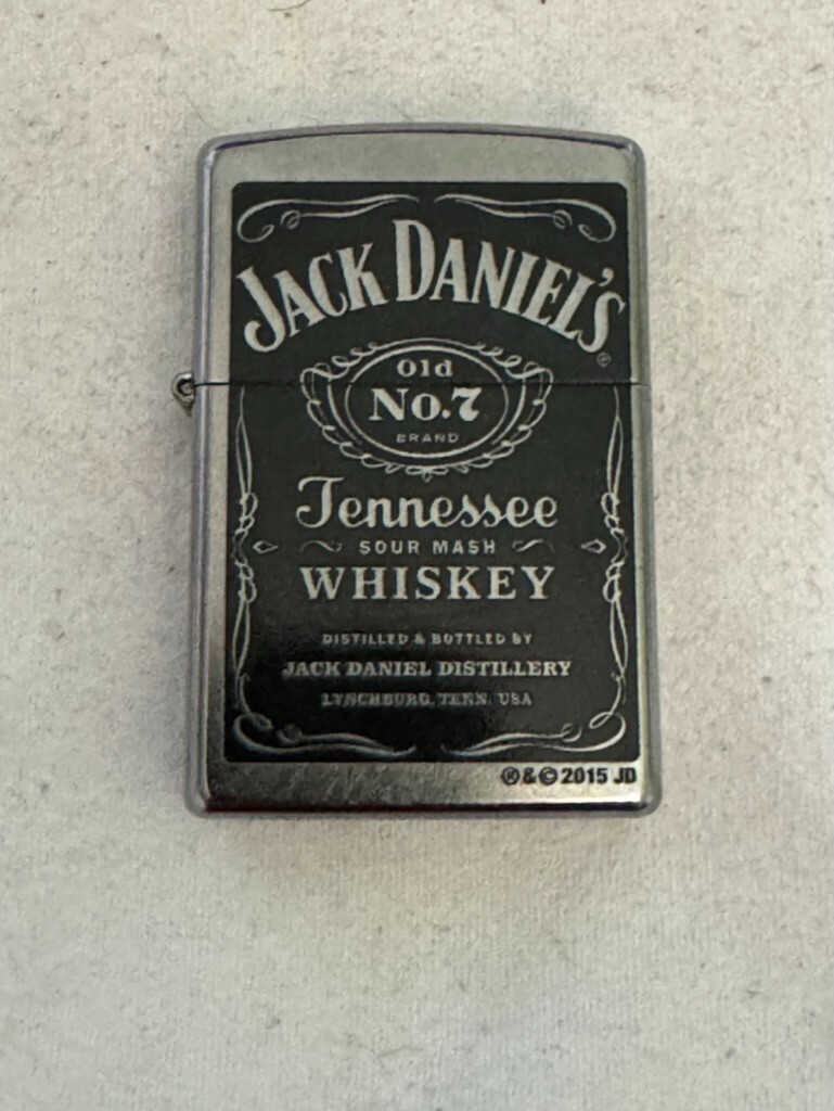 【未使用品】zippo 2018年 vintage JACK DANIEL'S Zippo Lighter - Jack Daniels - Silhouette - Old No. 7