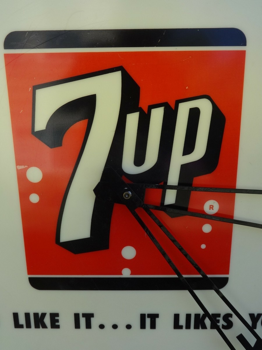 セブンアップ　クロック 7up（セブン・アップ）ヴィンテージ・ライトアップクロック