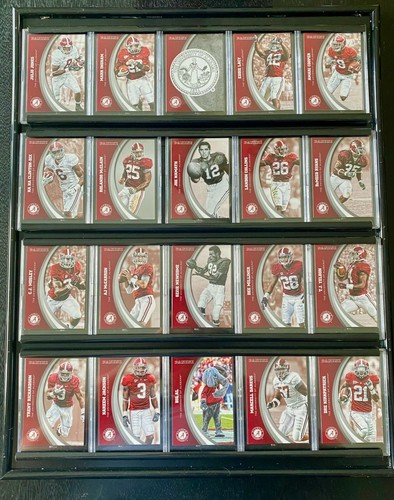 UNIVERSITY OF ALABAMA Collector Card Wall Display — 20 Cased Cards + Bonus Box - Picture 1 of 6